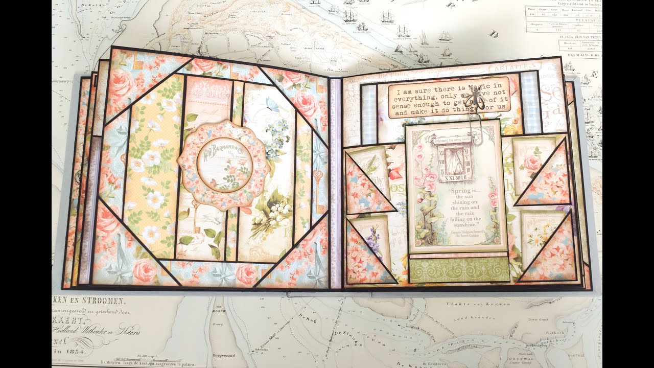 Secret Garden scrapbook. Part 2: Decorating pages.