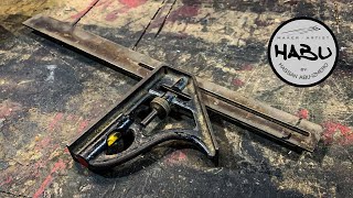 HABU  Antique Stanley Combination Square Restoration