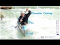 Downriver  whitewater training in pau kayak descente