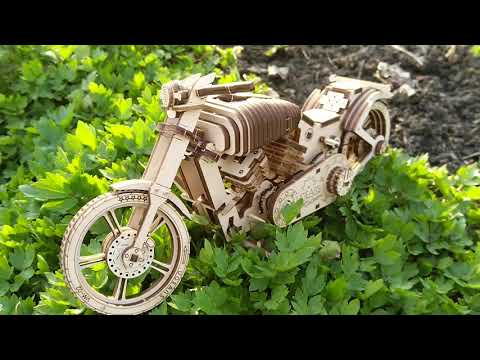 СОБРАЛ UGears Мотоцикл VM-02 (Bike) | Конструктор 3D-пазл