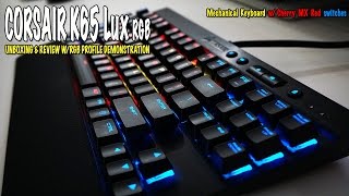 Corsair k65 LUX RGB Unboxing and RGB Profiles Is it the Best Mechanical Keyboard? screenshot 4
