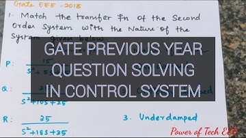 GATE previous year question discussion in control system in Tamil/Power of Tech EEE