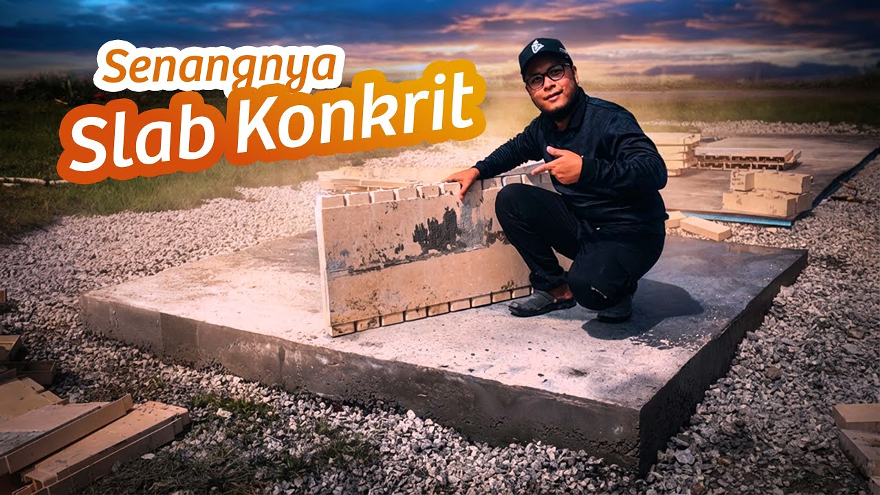 Slab Konkrit gini baru senang nak buat | Tapak Tool Shed