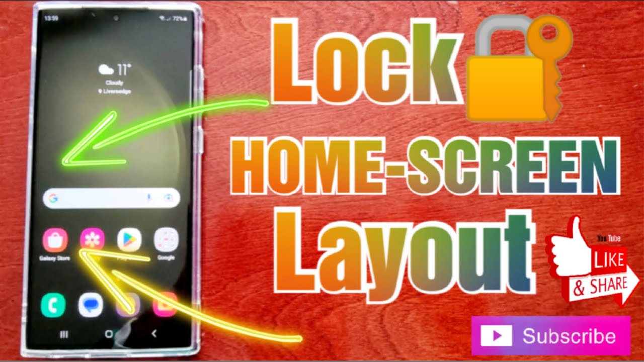 Samsung Galaxy S23 Ultra How To Lock Homescreen Layout Prevent APPS Samsung Galaxy S23 Ultra How To Lock Homescreen Layout Prevent APPS