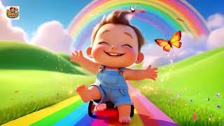 Rainbow Ride with Baby 🌈🚗✨ | Fun Color Adventure for Kids | Learn Rainbow Colors &amp; Imagination