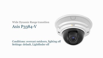 Wide Dynamic Range transition - Axis P3384-V IP camera