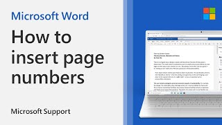 How to insert page numbers in a Word document | Microsoft