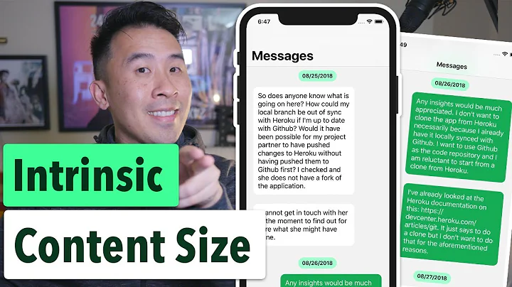 Swift: How to Use Intrinsic Content Size (Grouped Messages 04)