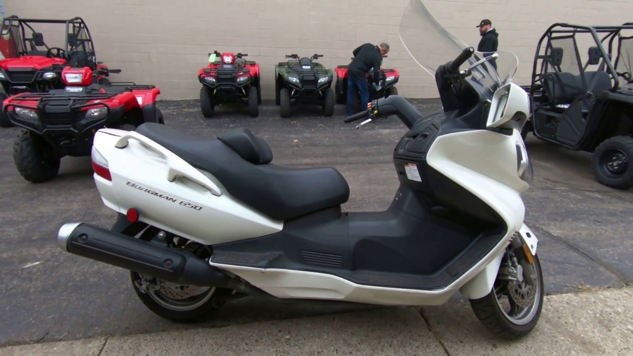 2007 Suzuki Burgman 650 Used Scooter For Sale Milwaukee, WI YouTube