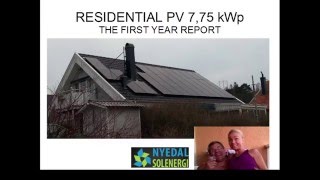 Swedish Solar Installation 7,75Kwp - First Year Report - Background Planning