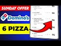 6 DOMINOS PIZZA in ₹6 में|dominos coupon code today|Domino's pizza offer|domino coupon code 2025