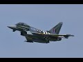 Raf typhoon display with moggy full low cloud display