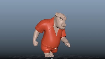 Bull Walkcycle Animation Autodesk Maya Playblast