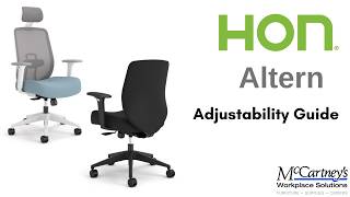 HON Altern Chair - Adjustability Guide