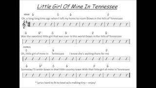 Little Girl Of Mine In Tennessee - bluegrass backing track chords