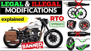 Legal & illegal Modification In Royal Enfield Bikes - RTO Approved