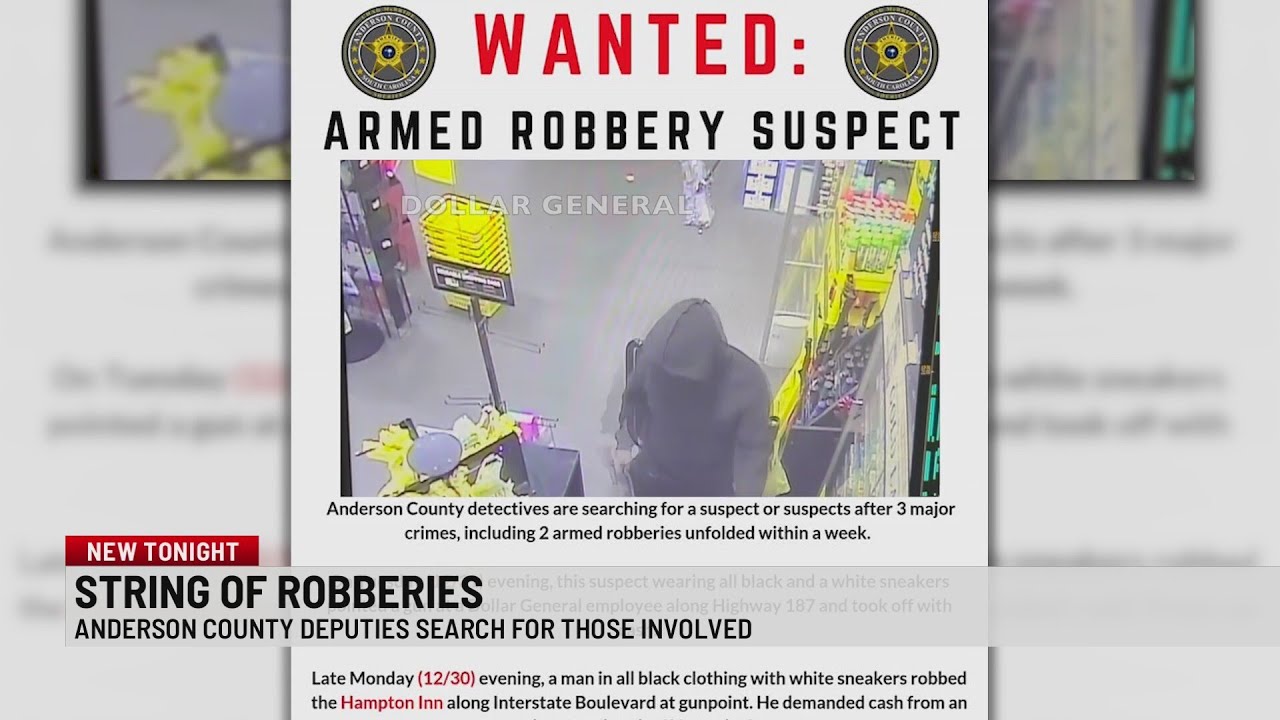 Deputies searching for armed robbery suspect in Anderson Co. - YouTube