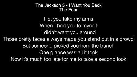 The Four - I Want You Back Lyrics (The Jackson 5 ) with Zhavia & Evvie The Four