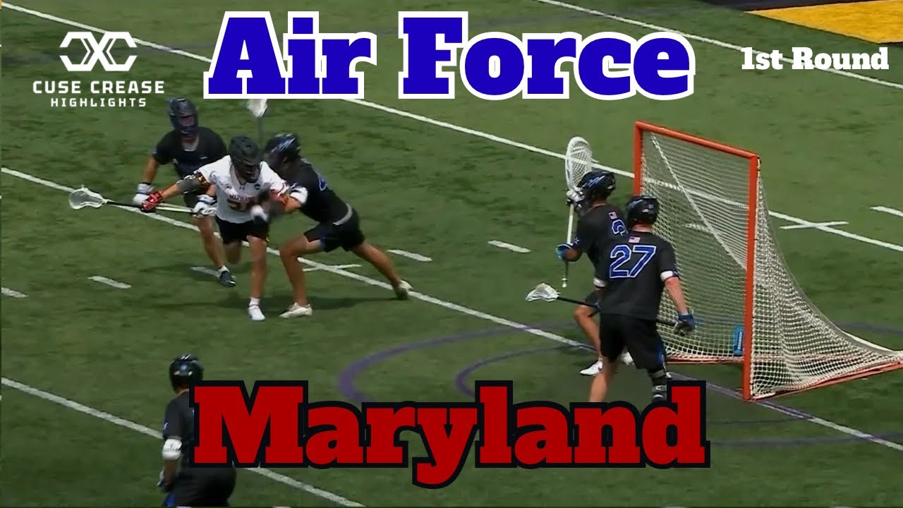 Air Force vs Maryland NCAA Lacrosse Tournament Highlights