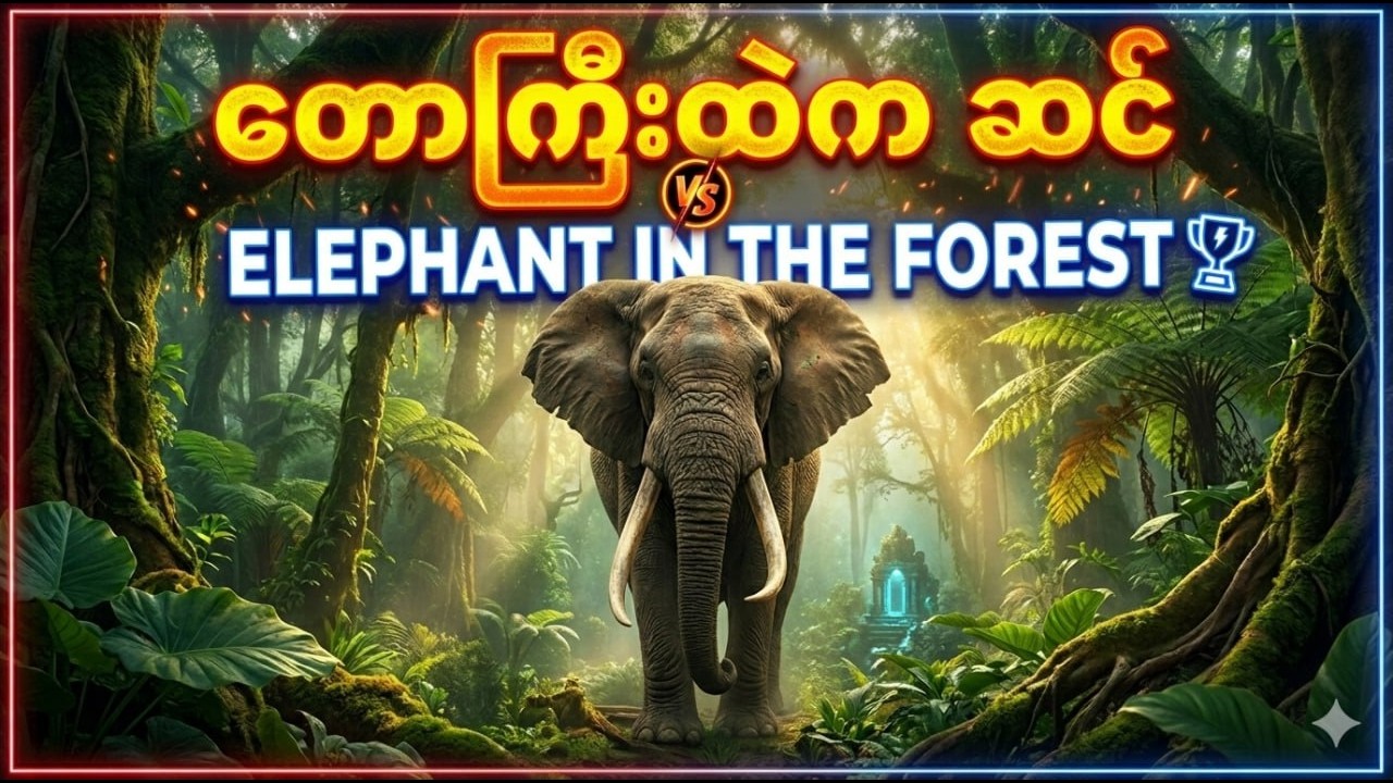 တောကြီးထဲက ဆင် သီချင်း - Elephant in the forest song | Thiha's Vlog