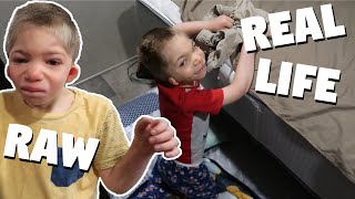 Real life toddler morning routine in an RV camper