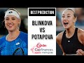 Anna Blinkova vs Anastasia Potapova | Rouen Open 2026 | Tennis Prediction