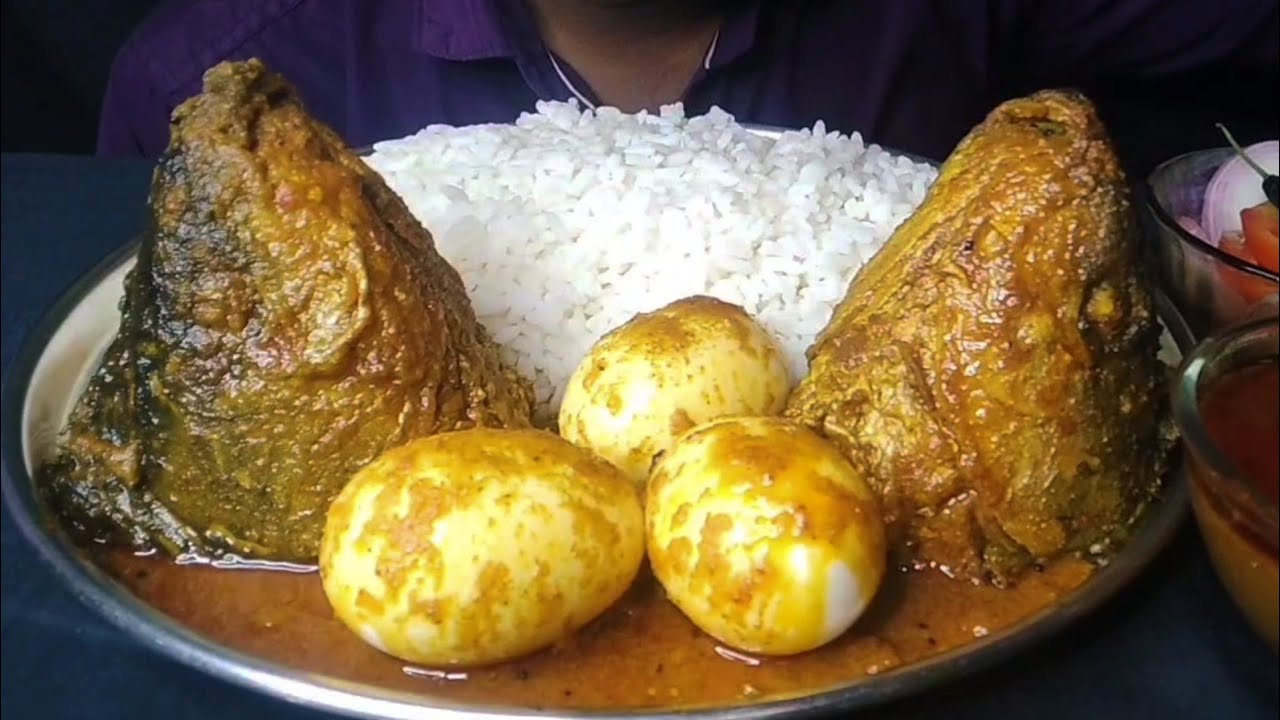 Big fish head curry/Egg curry/Extra gravy/mukbang/asmr/Pkn Eating Channel 