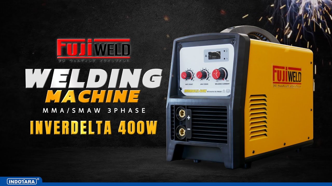 FUJIWELD WELDING MACHINE MMA/SMAW 3PHASE INVERDELTA 400W, NUMBER 1