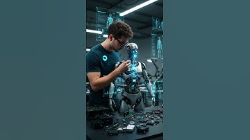 Building the Future: Human + AI in One Frame 🤖✨" #ai #aivideo #shorts #robot #aiart #nextgenai