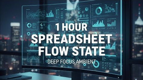 Spreadsheet Flow State - 1 Hour Minimalist Ambient Music for Deep Focus, Data Entry, and Coding
