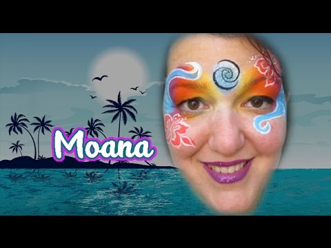 Moana Face Painting Design - YouTube.