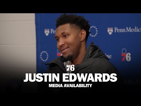 Philadelphia 76ers Postgame Media Availability 🎙️ | Justin Edwards | 11.11.25