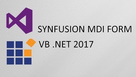VB Net & Syncfusion 02 - Create MDI Form