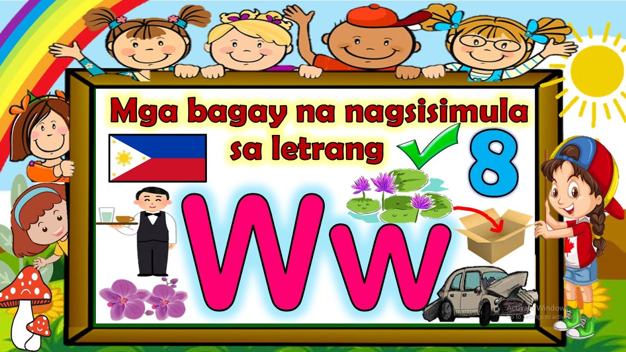 Mga Bagay Na Nagsisimula Sa Letrang Ww At Magsulat Ng Malaki At Maliit