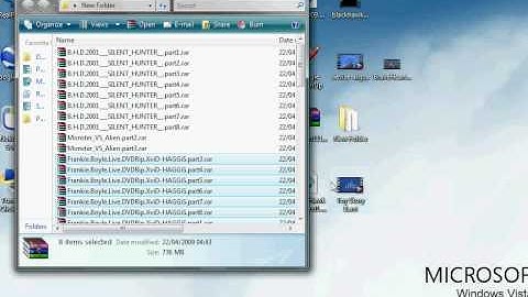 Tutorial on how to use RAR movie files from Rapidshare, Megaupload etc.