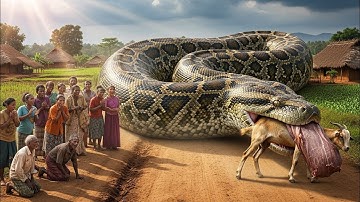 🐍 Giant Python Attacks a Cow — Police and Army Join Forces to Stop It 😱 | Realistic AI Movie 8K