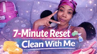 7-Minute Reset Clean With Me Bedroom Kitchen