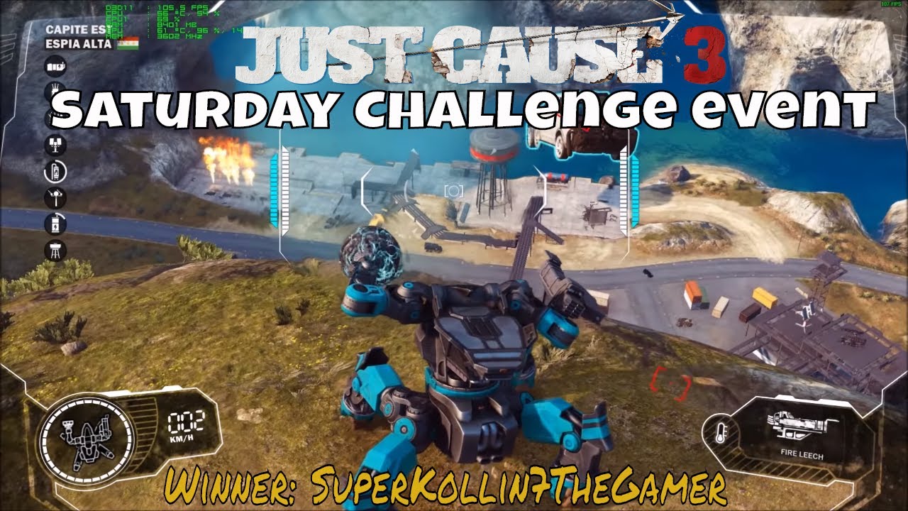 just cause 4 mods Just Cause 3 Saturday Challenge Event