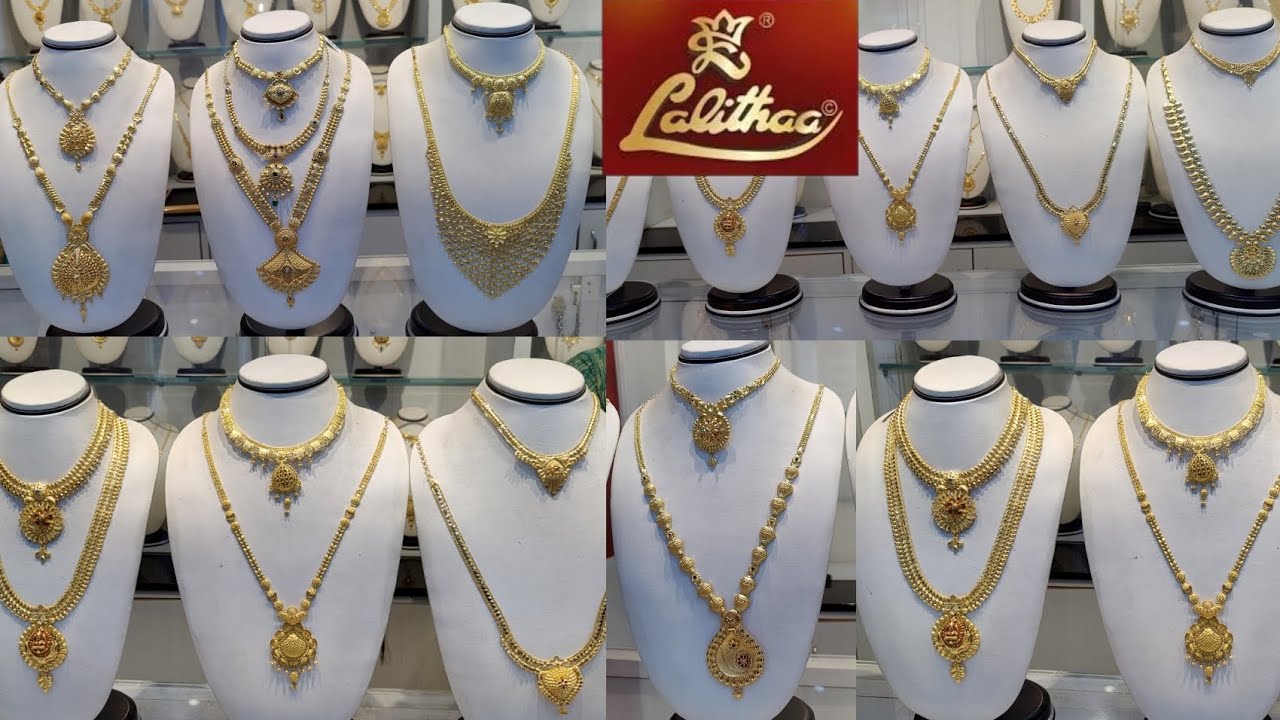 Lalithaa Jewellery Light Weight Wedding Sets/ Necklace, Haram Designs ...