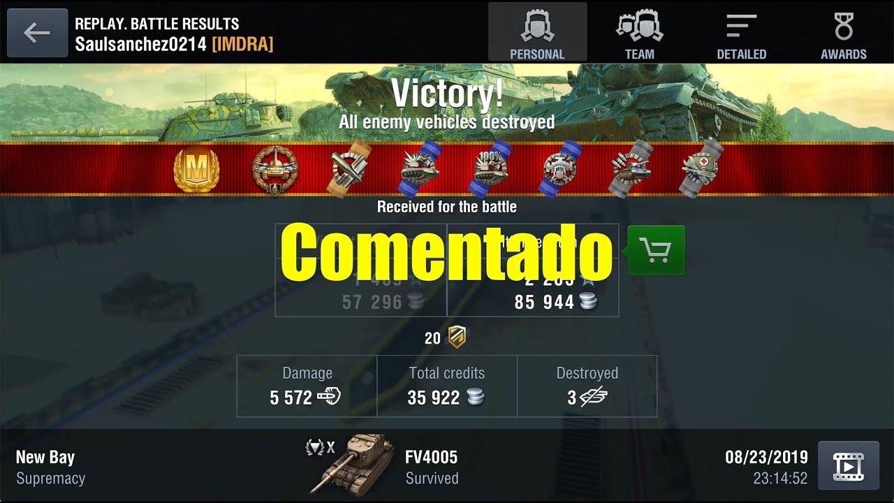 wotblitz Saulsanchez0214 [IMDRA] - FV4005 - New Bay - Ace Mastery