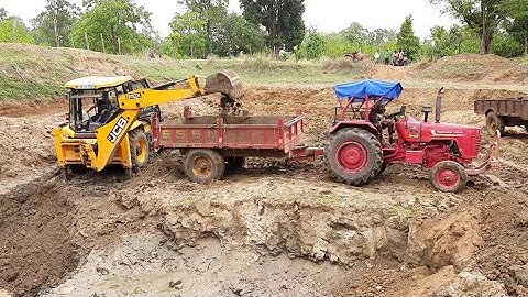 Jcb 3dx Machine Making Pond For Fish Farming With So Many Tractors | All about Tractors and Jcb