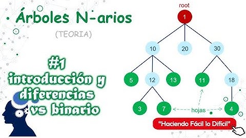 Arboles N-arios 1/5 - Introducción y diferencias arbol n-ario vs binario | Estructura de Datos