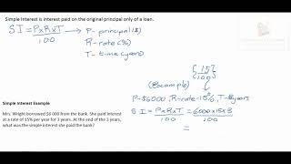 First Choice SEA- Simple Interest
