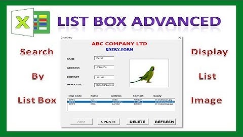 Advanced ListBox in Excel VBA