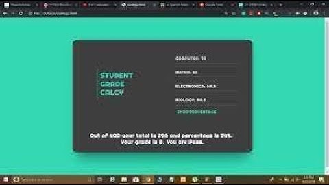 JavaScript Mini Project | Student Grade Calculator in JavaScript with Code Hindi