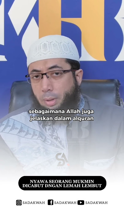 Nyawa Seorang Mukmin Dicabut Secara Lemah Lembut #shorts #ceramah #ustadzkhalidbasalamah