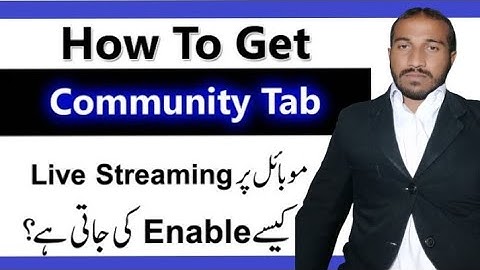 500 Subscribers Community Tab Enable Kaise Kare 2022 l How To Enable Community Tab On Youtube 2022