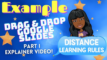 Drag & Drop Google Slides Activity: Distance Learning Rules Sample For Teachers