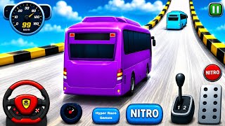 Crazy Bus Mega Ramp Impossible Racing - Android Gameplay screenshot 1