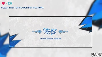 Clean Twitter Header Template | Venuh GFX